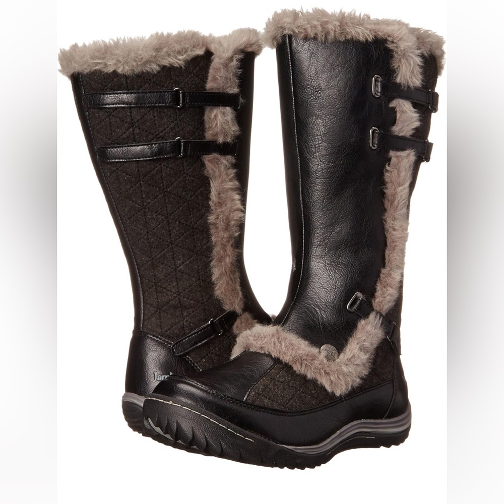 Jambu Arctic Women’s Brown Snow Boots Vegan Faux Fur Sz 9.5 FITS LIKE SIZE 9